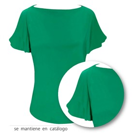 Camiseta verde mujer, básicos. - 0
